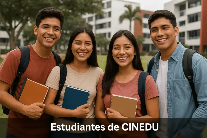Estudiantes en CINEDU